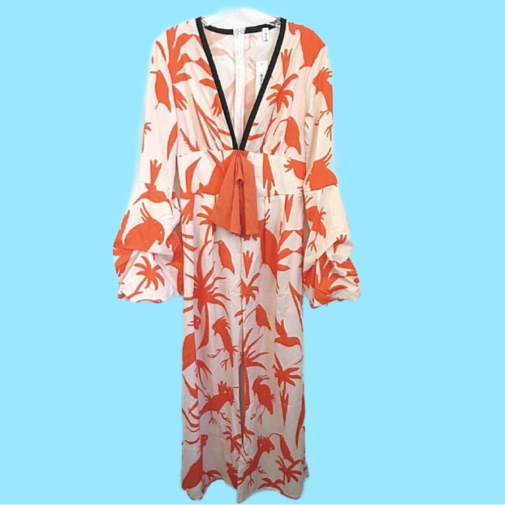 OC Order Plus White Orange Jumpsuit SZ S